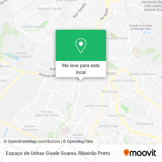 Espaço de Unhas Gisele Soares mapa