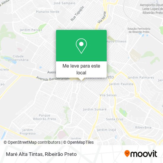 Maré Alta Tintas mapa