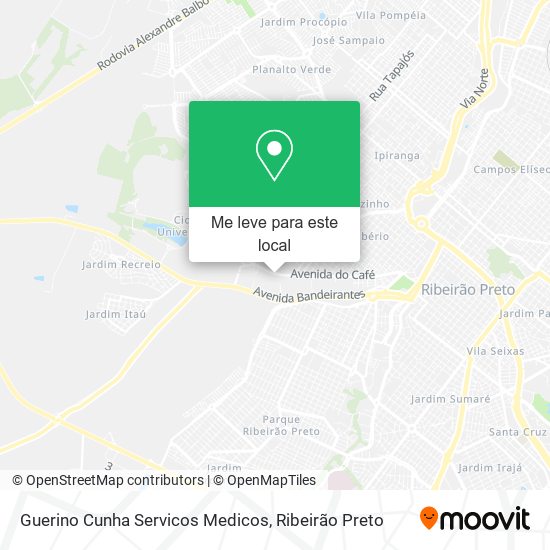 Guerino Cunha Servicos Medicos mapa