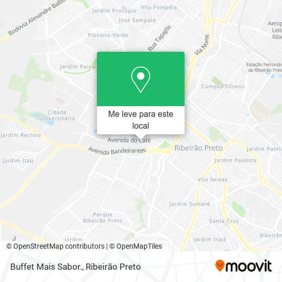 Buffet Mais Sabor. mapa