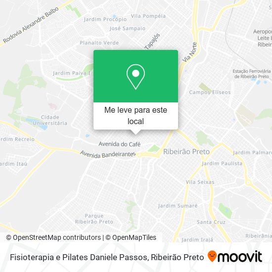 Fisioterapia e Pilates Daniele Passos mapa