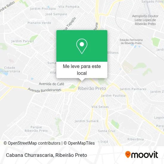 Cabana Churrascaria mapa