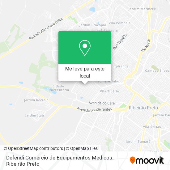 Defendi Comercio de Equipamentos Medicos. mapa