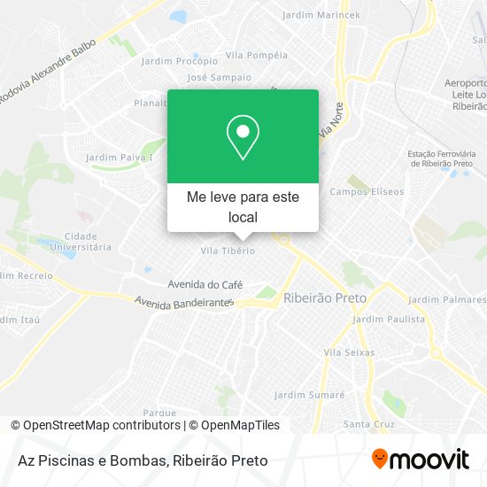 Az Piscinas e Bombas mapa