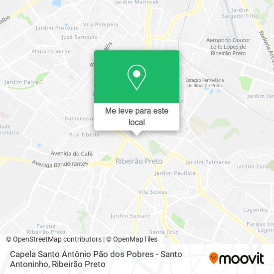 Capela Santo Antônio Pão dos Pobres - Santo Antoninho mapa