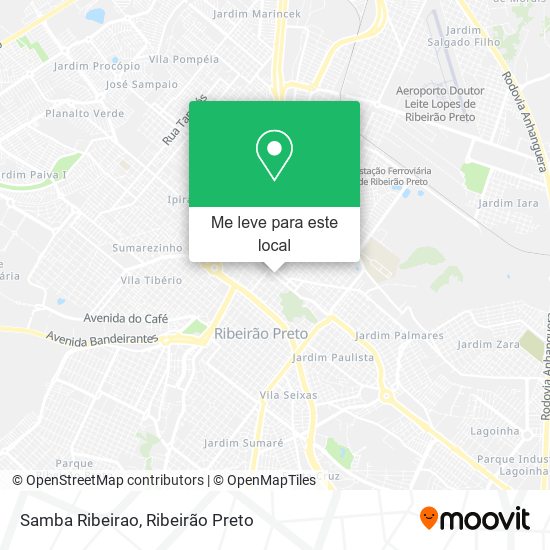 Samba Ribeirao mapa