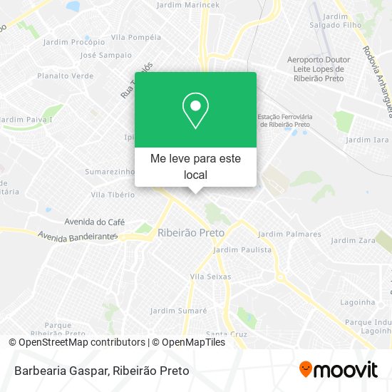 Barbearia Gaspar mapa