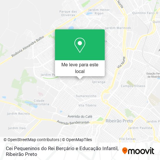 Cei Pequeninos do Rei Berçário e Educação Infantil mapa