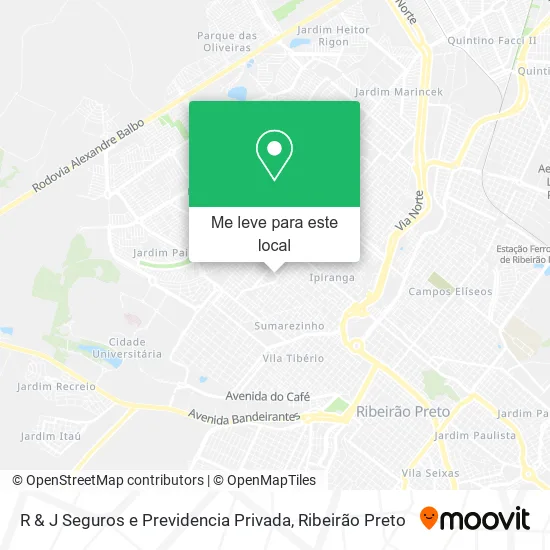 R & J Seguros e Previdencia Privada mapa