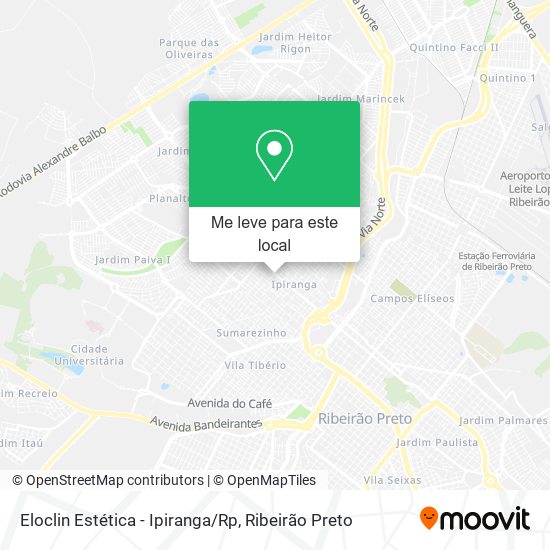 Eloclin Estética - Ipiranga/Rp mapa