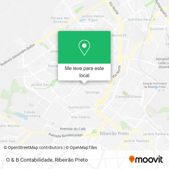 O & B Contabilidade mapa
