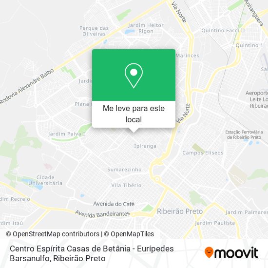 Centro Espírita Casas de Betânia - Eurípedes Barsanulfo mapa