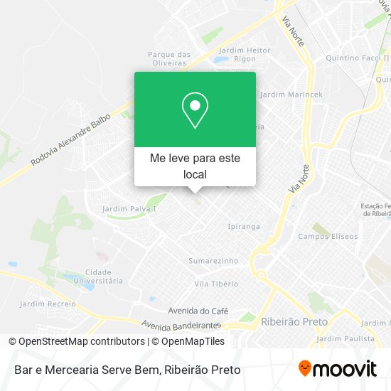 Bar e Mercearia Serve Bem mapa