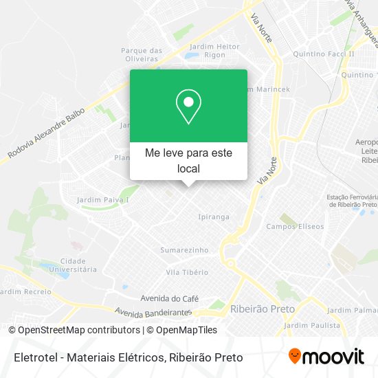 Eletrotel - Materiais Elétricos mapa
