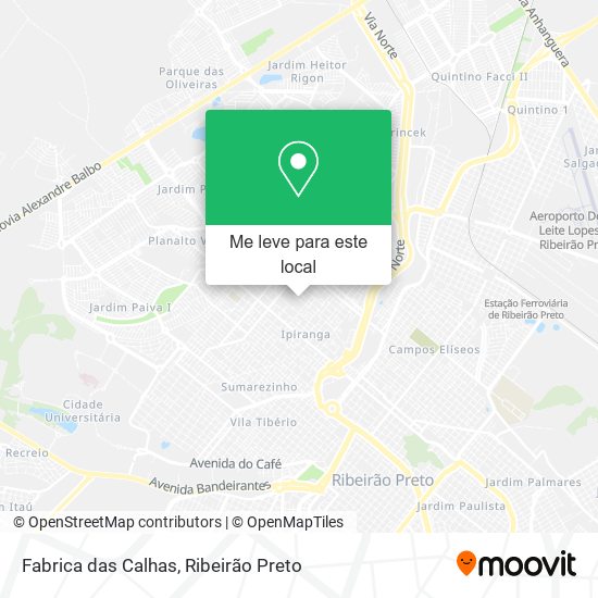 Fabrica das Calhas mapa