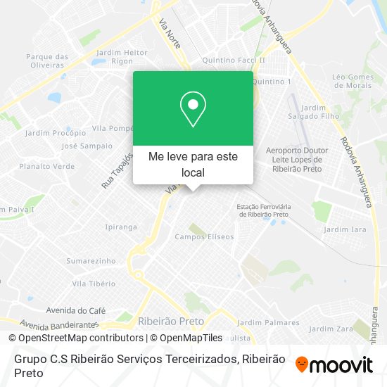 Grupo C.S Ribeirão Serviços Terceirizados mapa