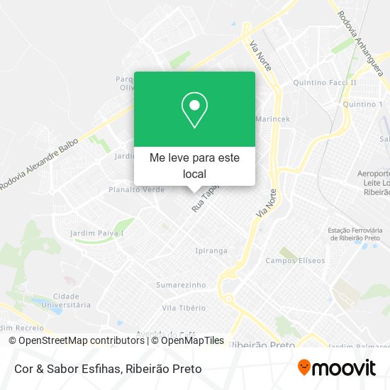 Cor & Sabor Esfihas mapa