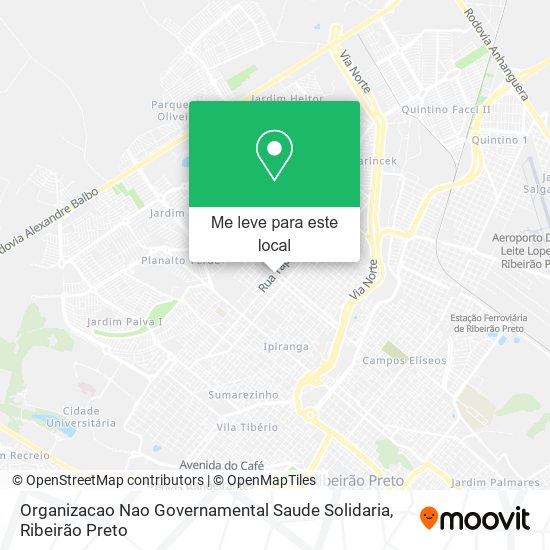 Organizacao Nao Governamental Saude Solidaria mapa