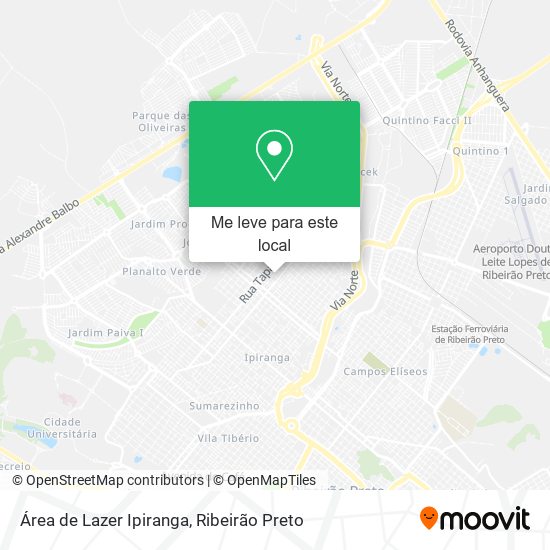 Área de Lazer Ipiranga mapa