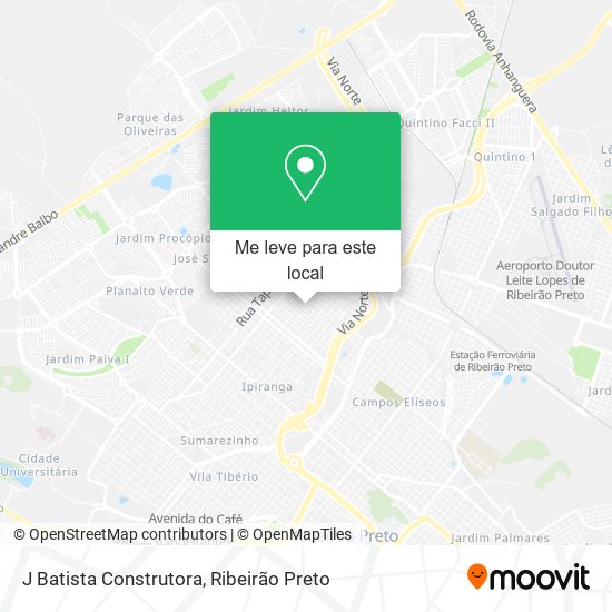 J Batista Construtora mapa