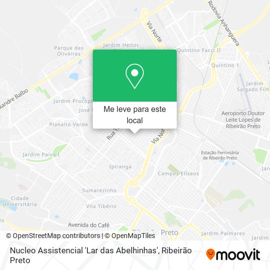 Nucleo Assistencial 'Lar das Abelhinhas' mapa