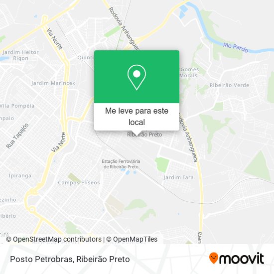 Posto Petrobras mapa