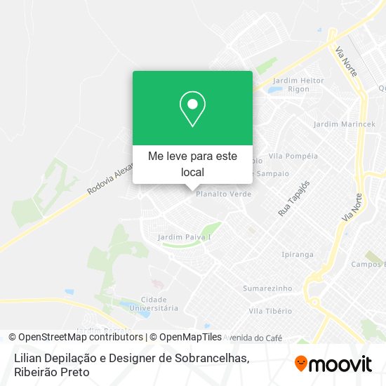 Lilian Depilação e Designer de Sobrancelhas mapa