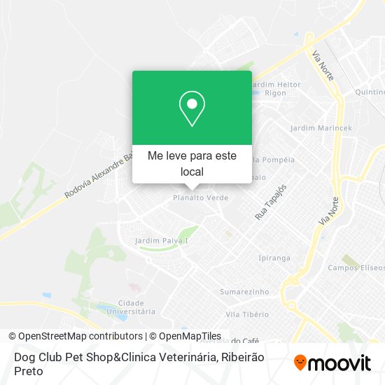 Dog Club Pet Shop&Clinica Veterinária mapa