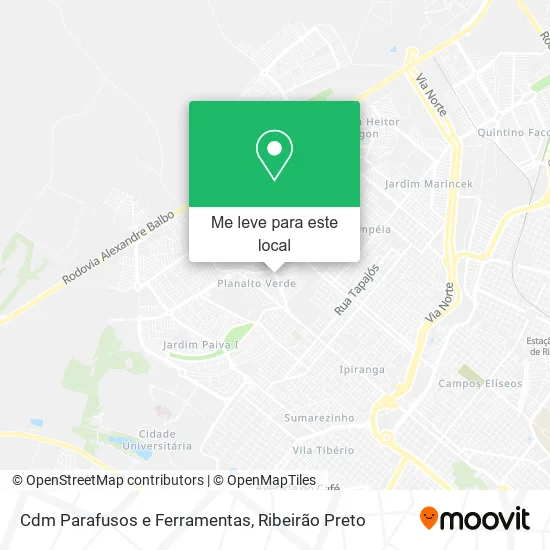 Cdm Parafusos e Ferramentas mapa