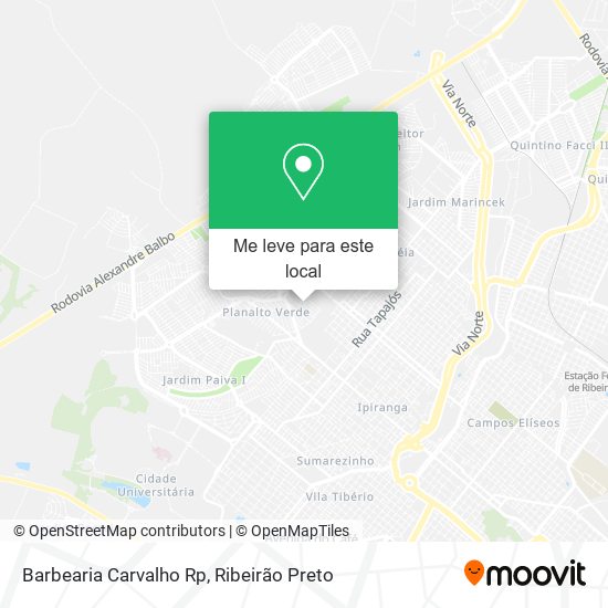 Barbearia Carvalho Rp mapa