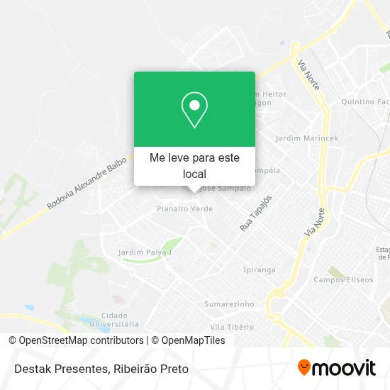Destak Presentes mapa