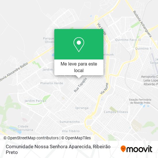 Comunidade Nossa Senhora Aparecida mapa