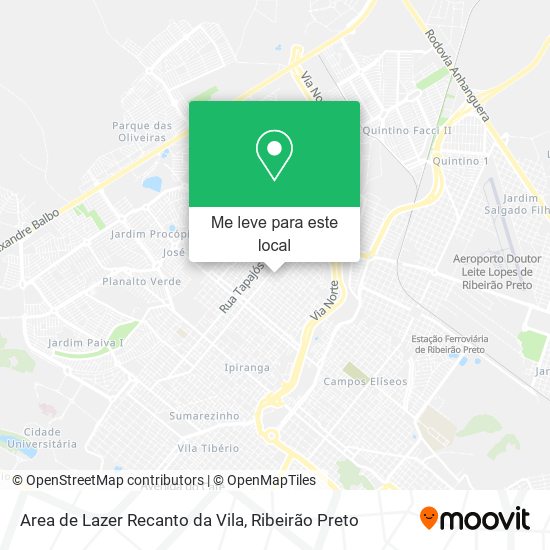 Area de Lazer Recanto da Vila mapa