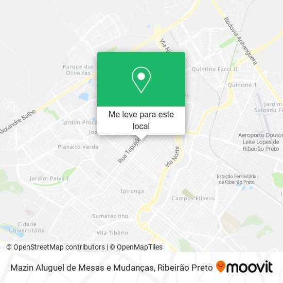 Mazin Aluguel de Mesas e Mudanças mapa