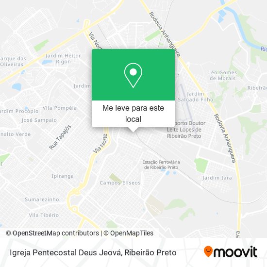 Igreja Pentecostal Deus Jeová mapa