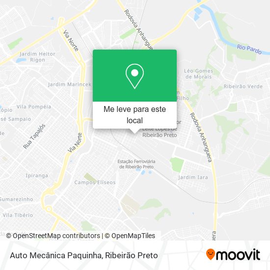 Auto Mecânica Paquinha mapa