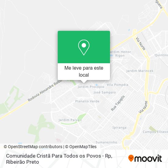 Comunidade Cristã Para Todos os Povos - Rp mapa