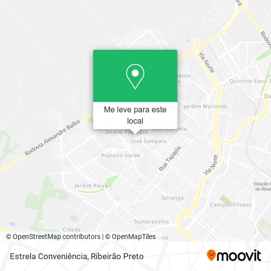 Estrela Conveniência mapa