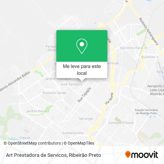Art Prestadora de Servicos mapa