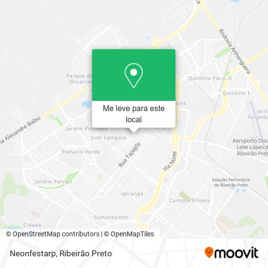 Neonfestarp mapa