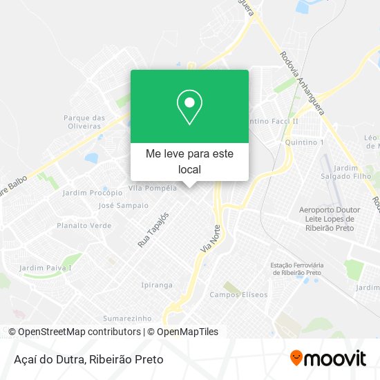 Açaí do Dutra mapa