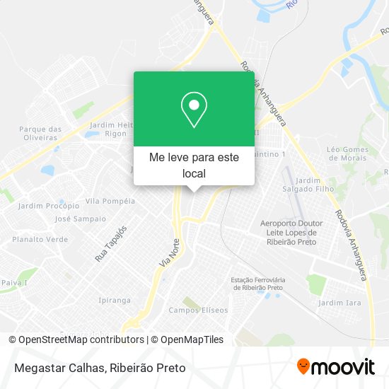 Megastar Calhas mapa