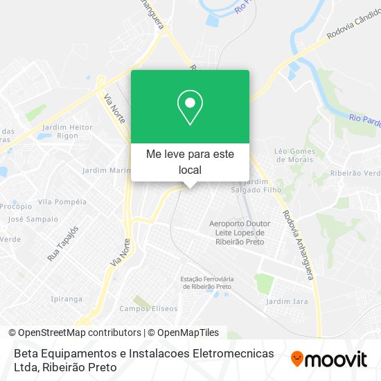 Beta Equipamentos e Instalacoes Eletromecnicas Ltda mapa
