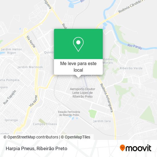 Harpia Pneus mapa