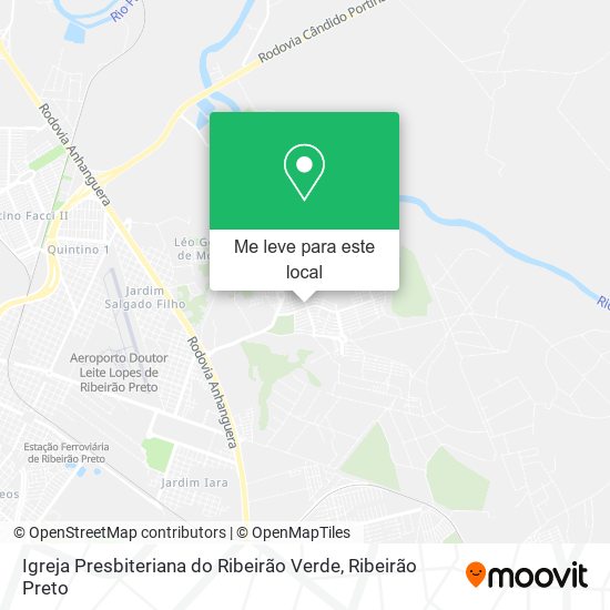 Igreja Presbiteriana do Ribeirão Verde mapa