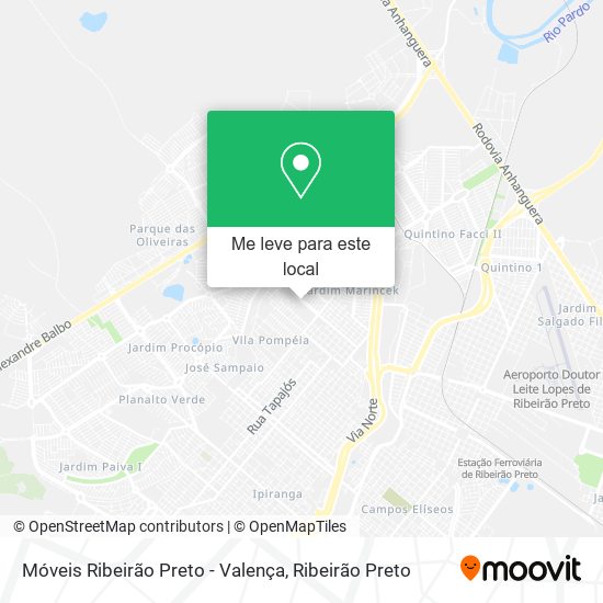 Móveis Ribeirão Preto - Valença mapa