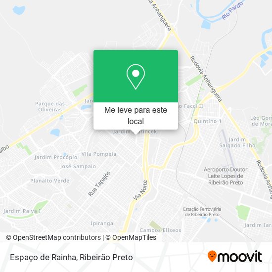 Espaço de Rainha mapa