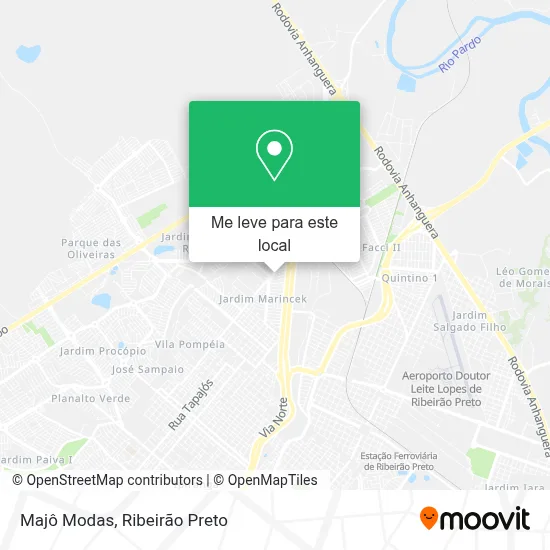 Majô Modas mapa