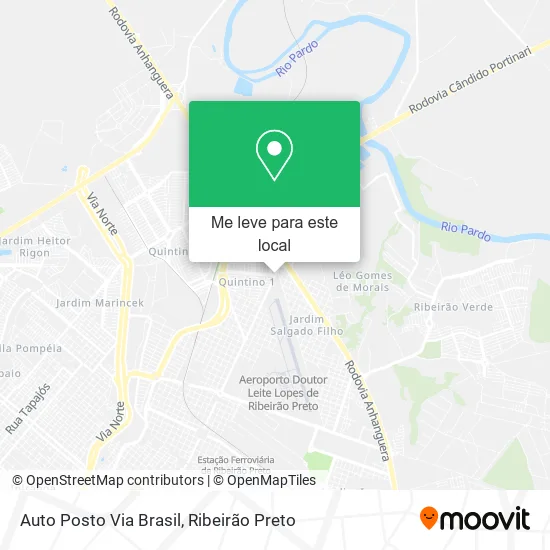 Auto Posto Via Brasil mapa