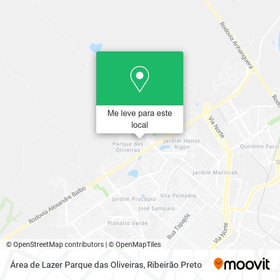 Área de Lazer Parque das Oliveiras mapa